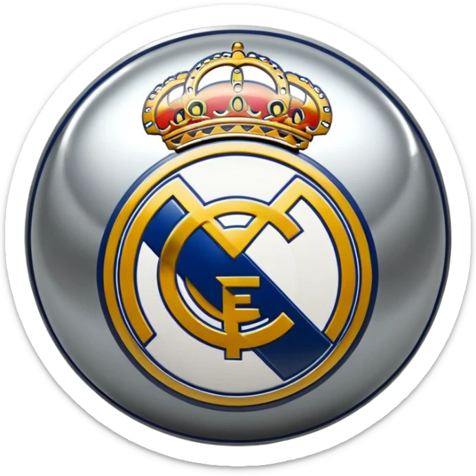 I want an emoji of real madrid logo of football and it should look realistic sticker