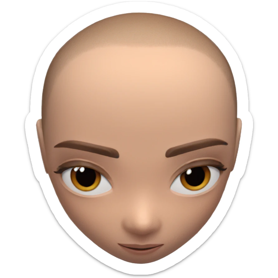 boy with brown eyes portrait sticker