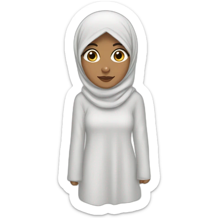 Hijab glasszs sticker