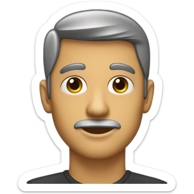 asesora inmobiliaria trigueña con pelo corto negro lacio y ojos negros sticker