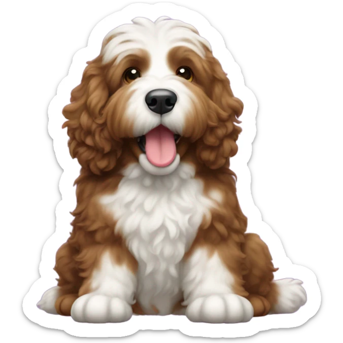 bernedoodle farting sticker