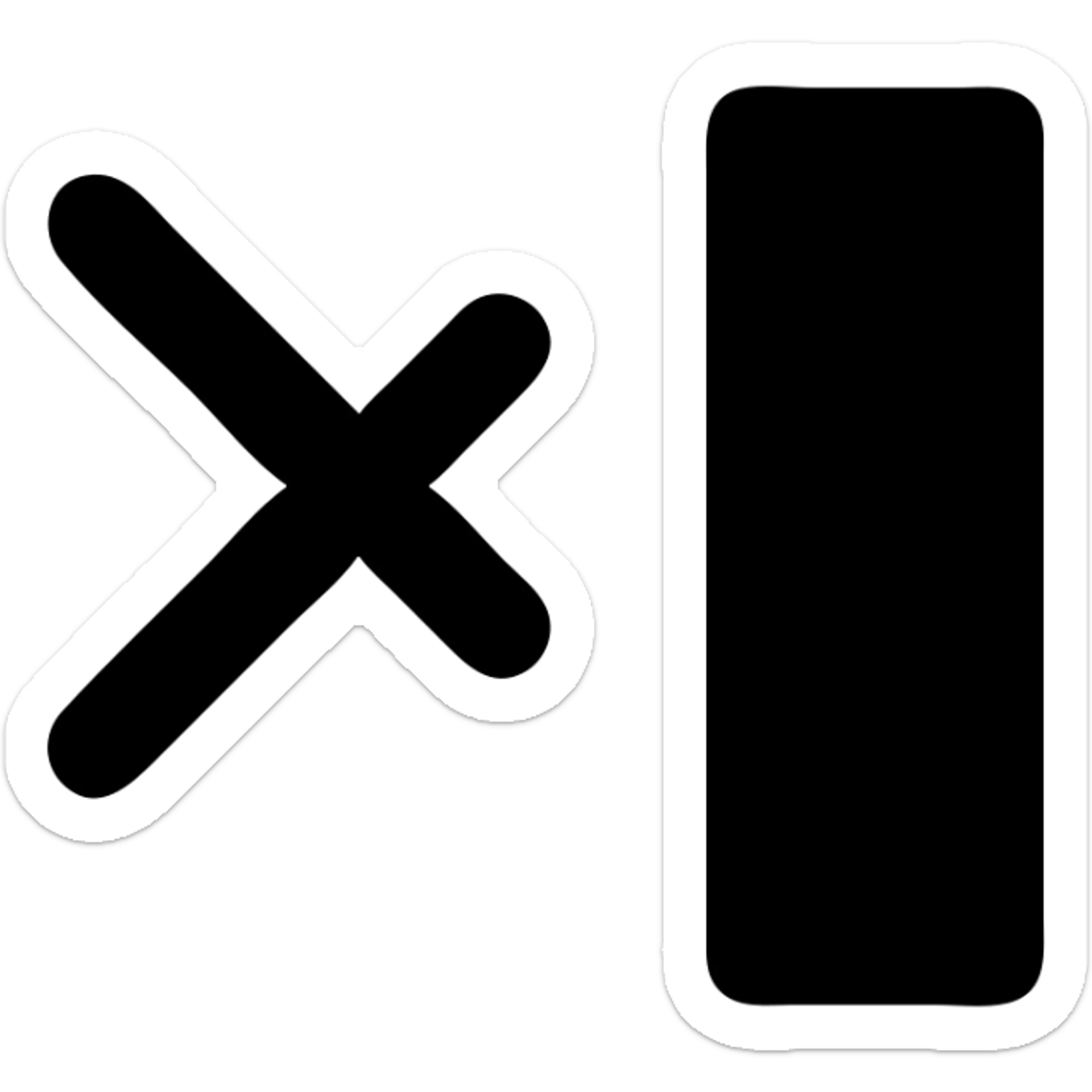 no signal icon, simple and clear sticker