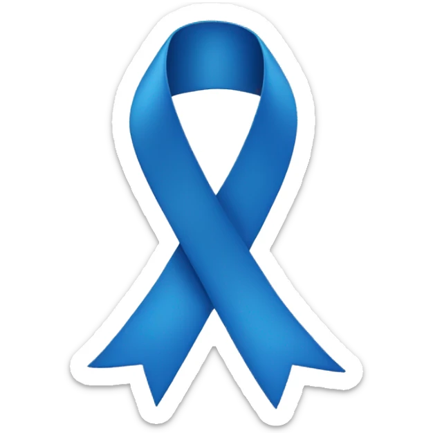 Blue ribbon  sticker