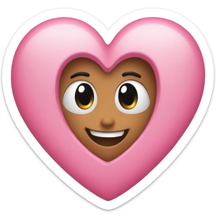 pink heart  sticker