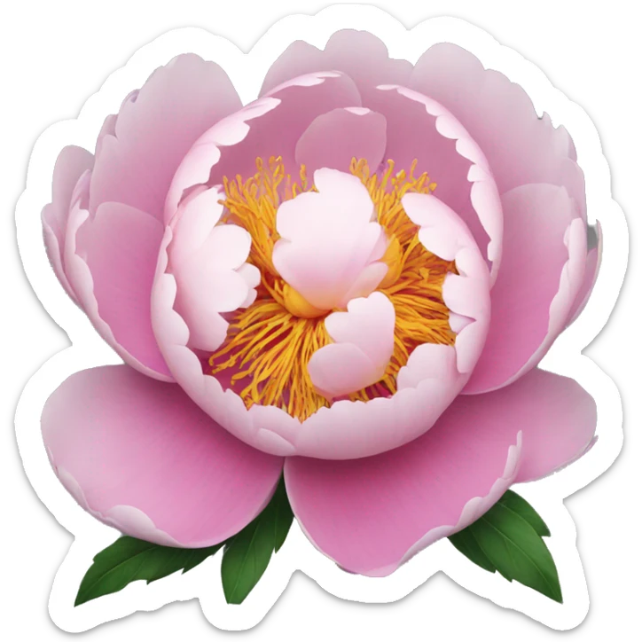 Peony sticker