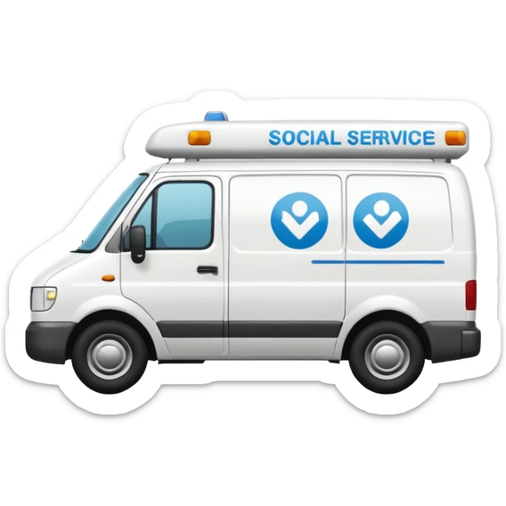 social services van sticker
