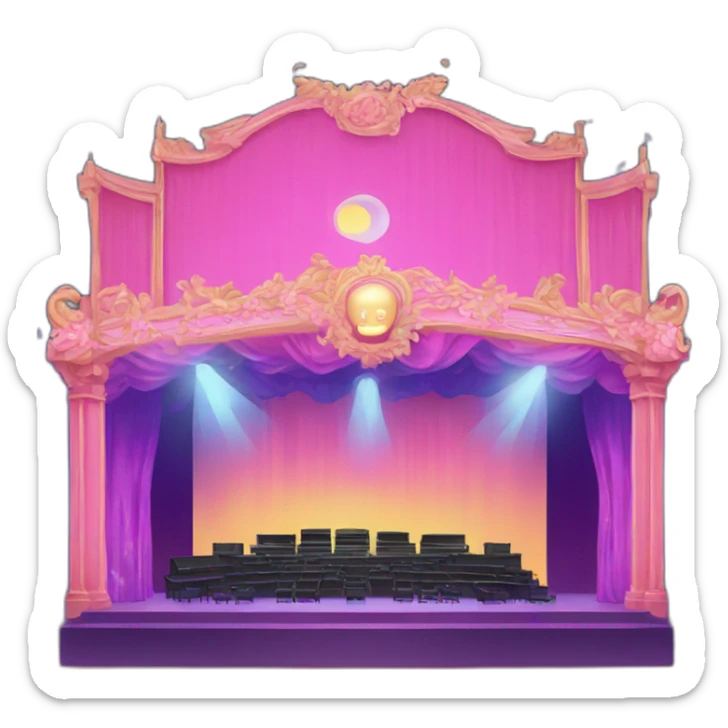 kpop music stage sticker