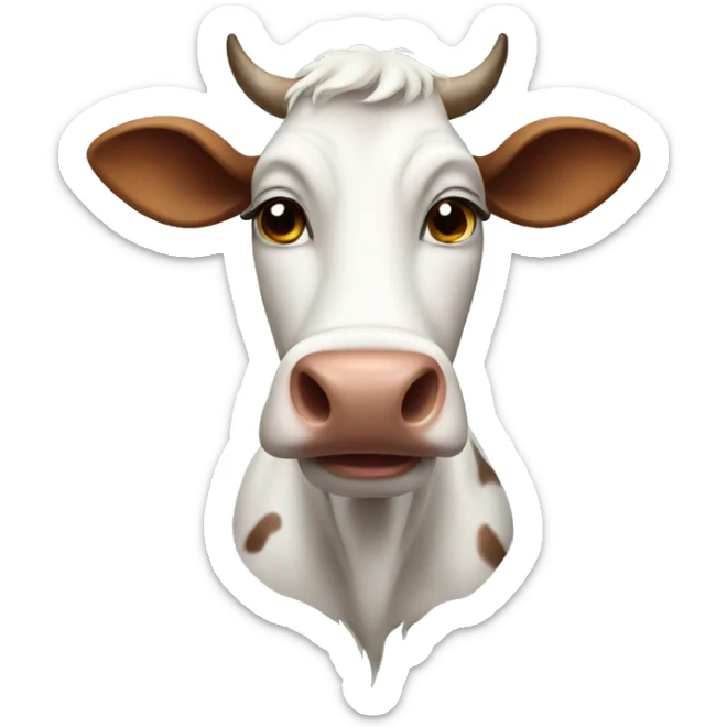 Cow sticker