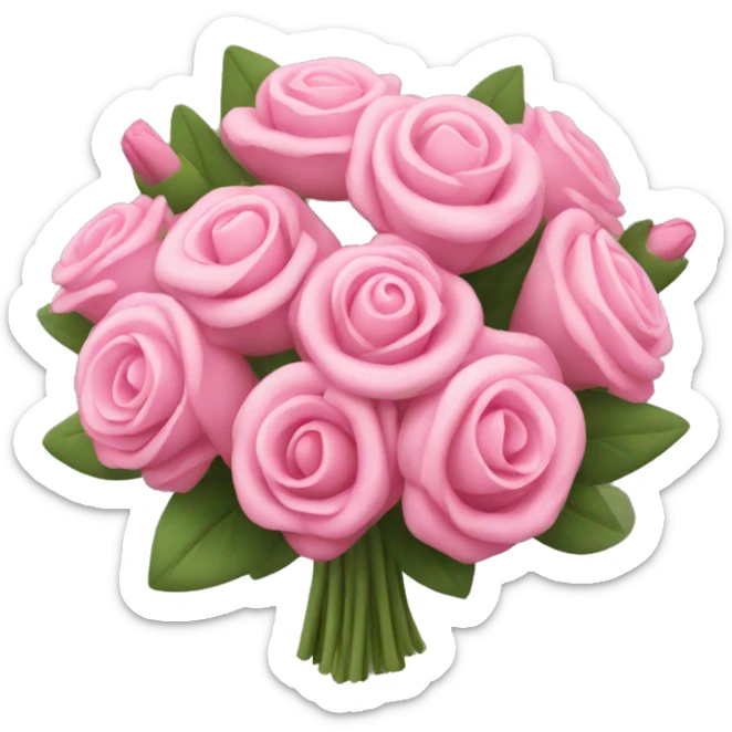 pink bouquet sticker