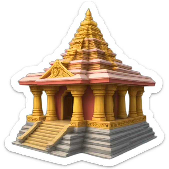 Hindu temple sticker