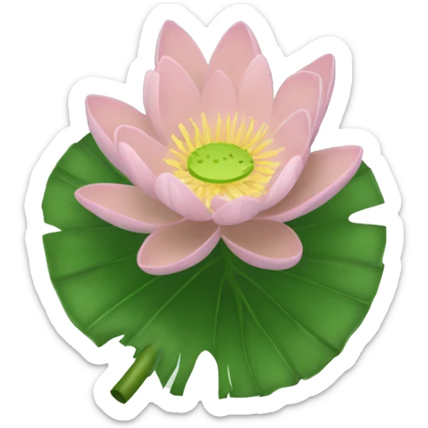 emoji of Giant Water Lily mixed with fern sticker