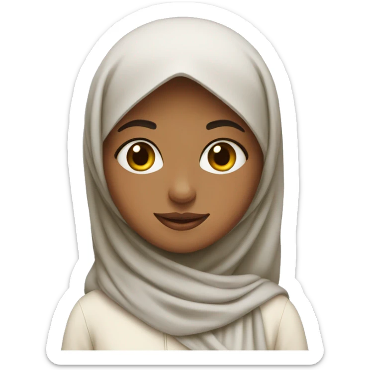 Muslim girl sticker