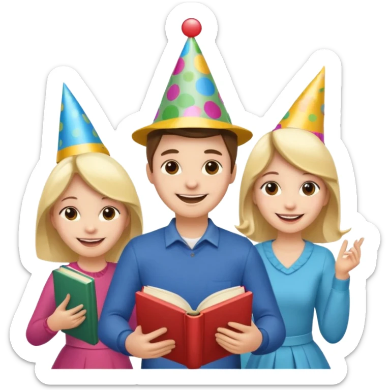 I love working with kids. I'm a teacher.  I love reading books.  I love spending time with my family. I love to dance. sticker