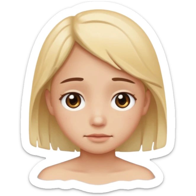 so like a sad face 🥺 and mix of this☺️ and this😔, like someone is sad because you ignore them but they have that cute face with watery but not watery eyes and you cant say no to them sticker