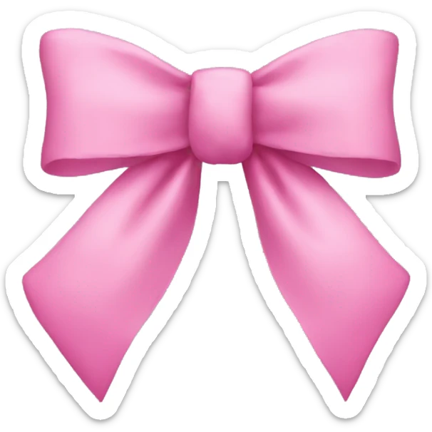 pink bow sticker