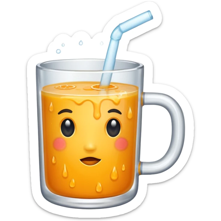 I want a mug of juice for the gym. sticker