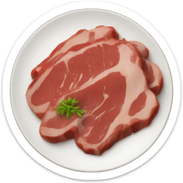 Meat dish sticker