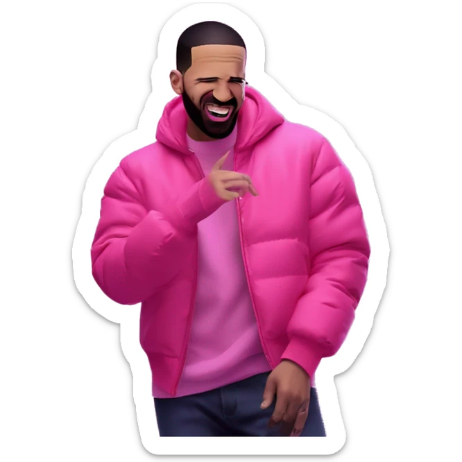 Drake Hotline Bling: Iconic-style Candid Likeness Meme

Drake in neon pink, rejecting one idea with a frown, then approving another with a smile, set in a vibrant, futuristic scene. sticker