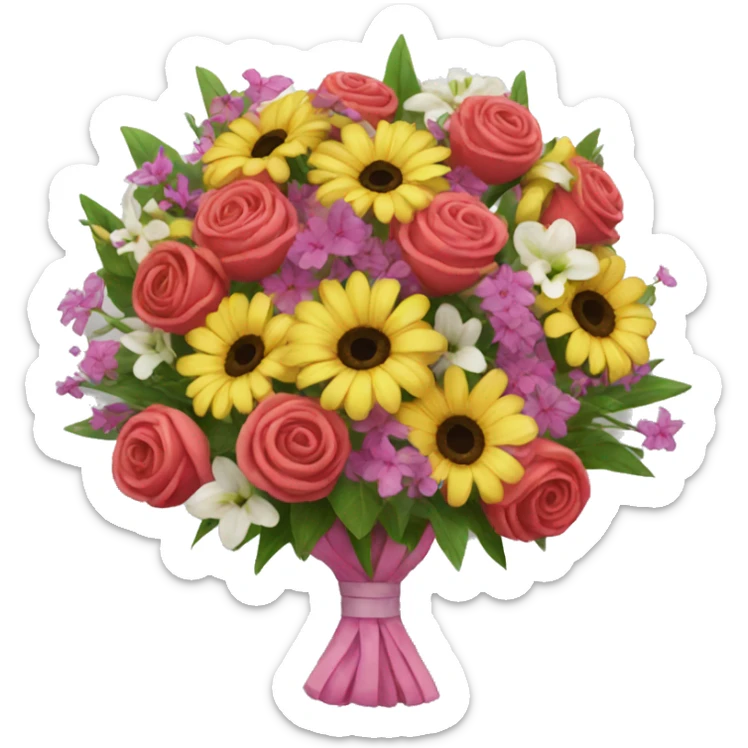 big bouquet  sticker
