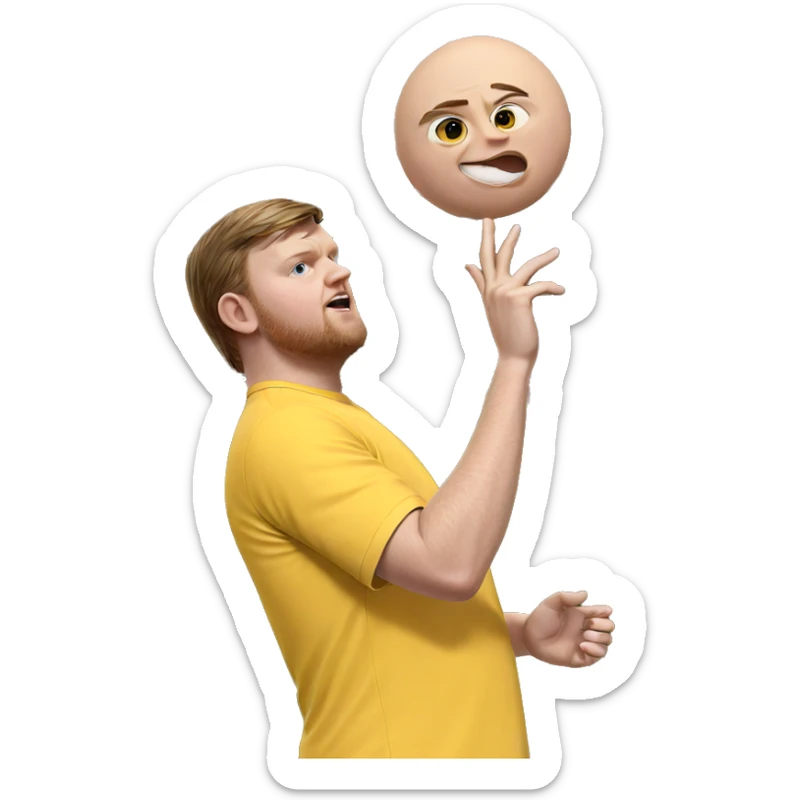 outdoor portrait of a male sticker