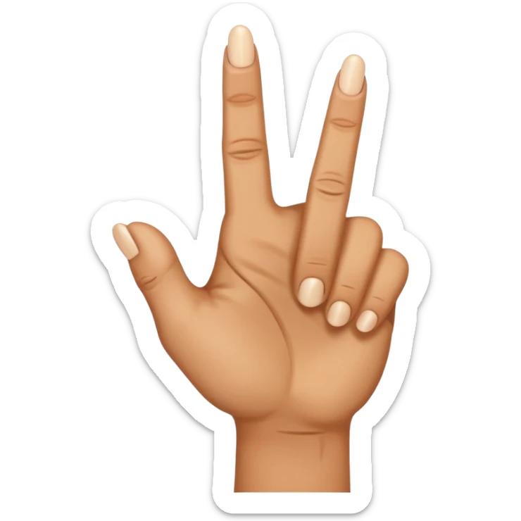 i want to create simple enoji for whatsapp the amojy of hand with the middle finger down sticker