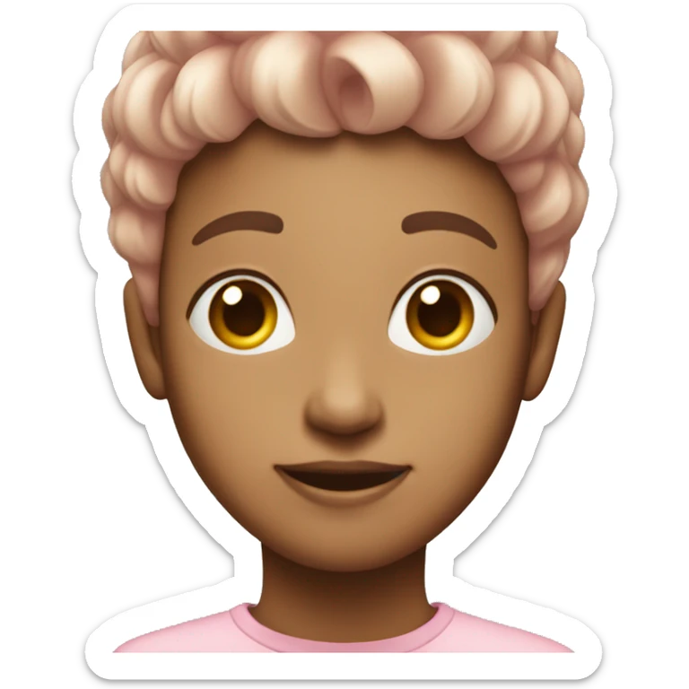 Light pink birthday sticker