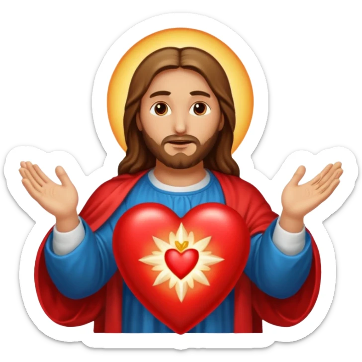 Sacred heart of Jesus sticker