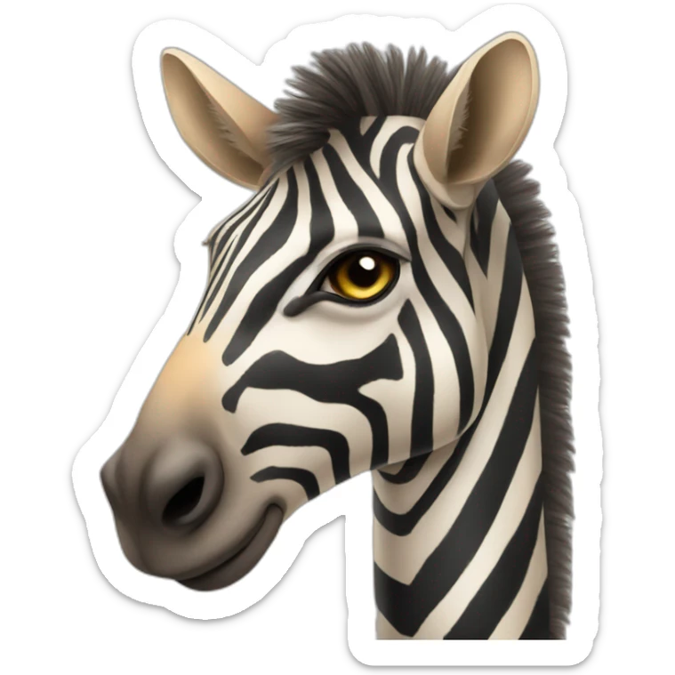 zebra camel sticker