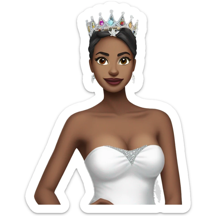 A slay queen who just won miss universe in ohio skibidi toilet alpha sigma skibidi male sticker