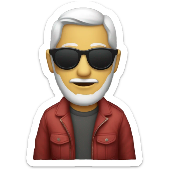 baja sus gafas y se asombra y mueve su cabeza a derecha y izquierda con ojos de corazón sticker