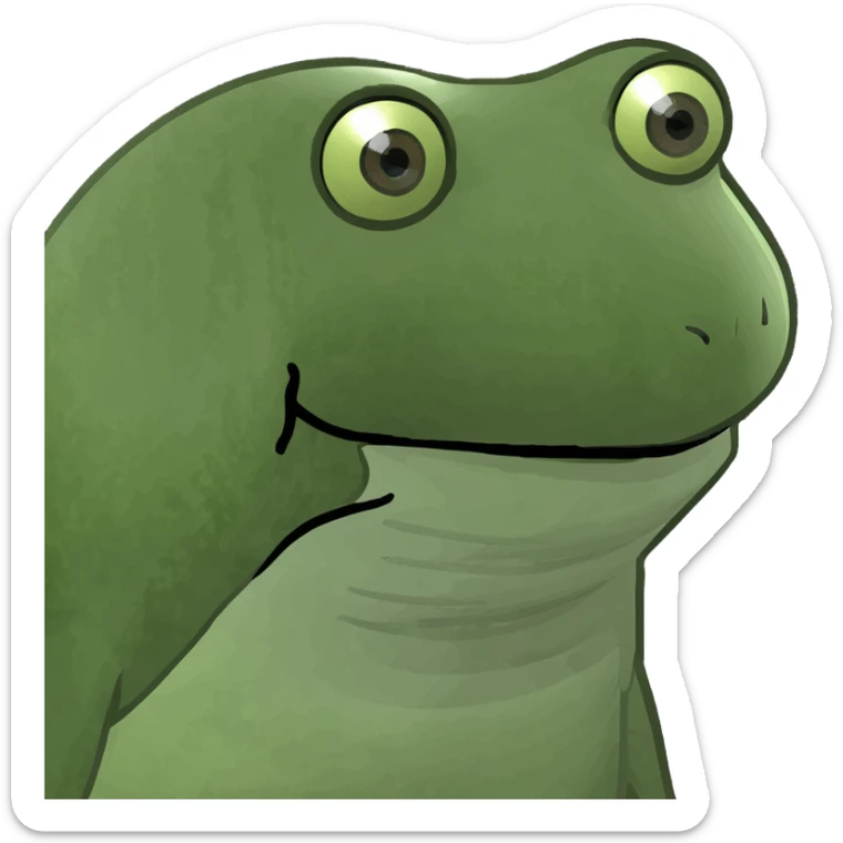 A white cat chasing a T-Rex in the desert with a herd of camels staring at them sticker