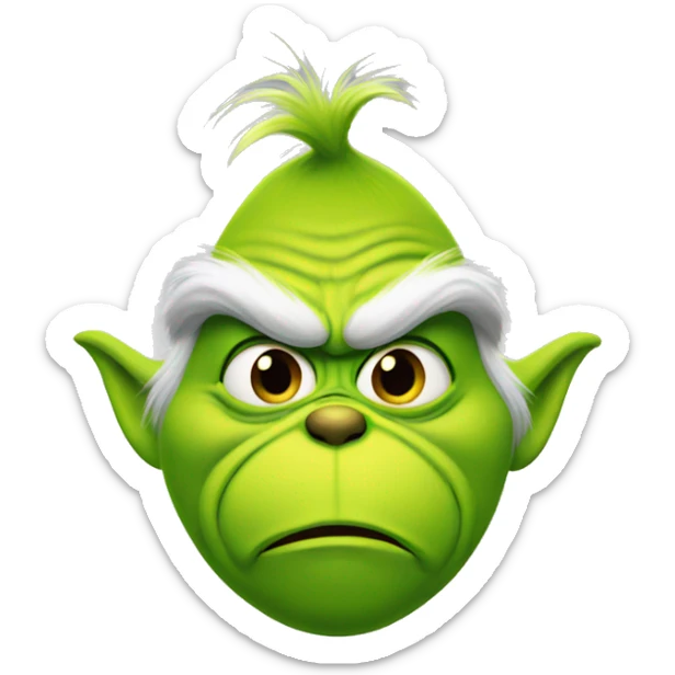 Grinch sticker