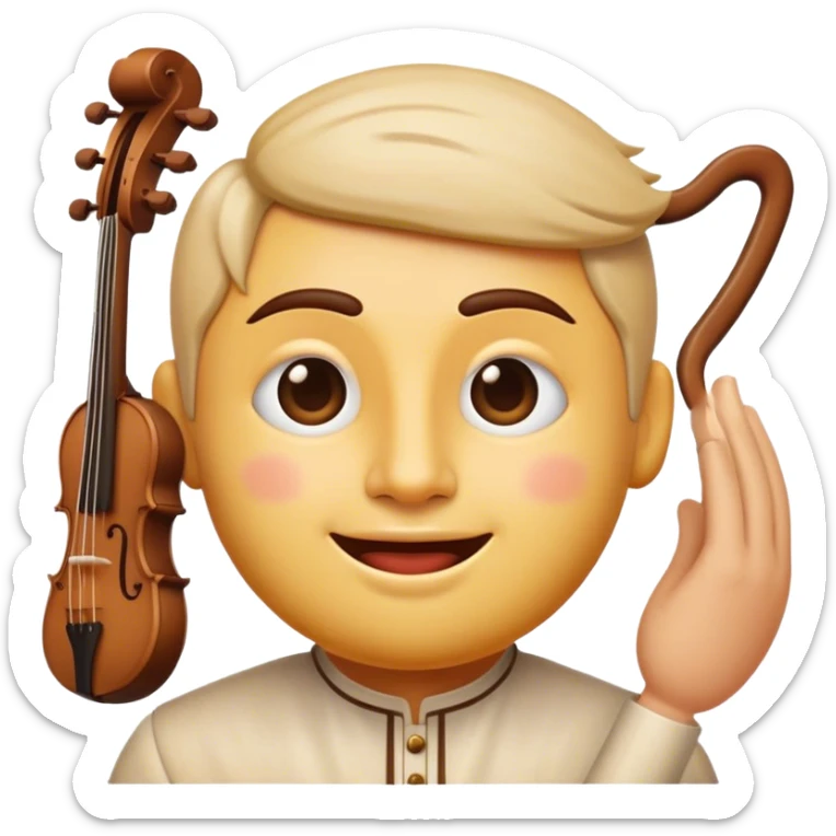 Cinematic Realistic Klapa Music Pop Culture Emoji, depicted with a soulful portrayal of traditional Croatian vocal music rendered with delicate textures and warm, cultural lighting. sticker