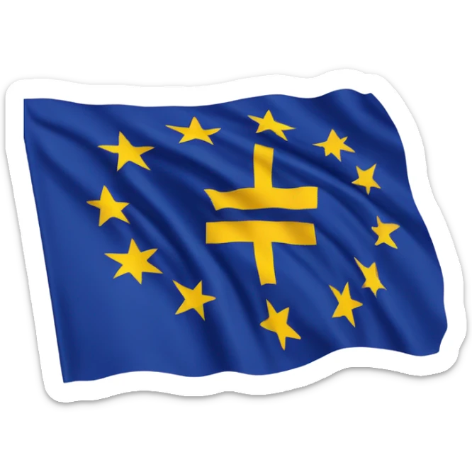 the flag of the European Union sticker