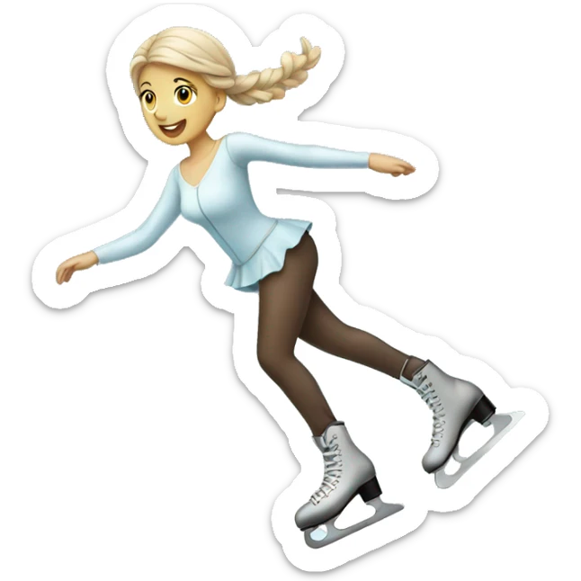 ice skating sticker