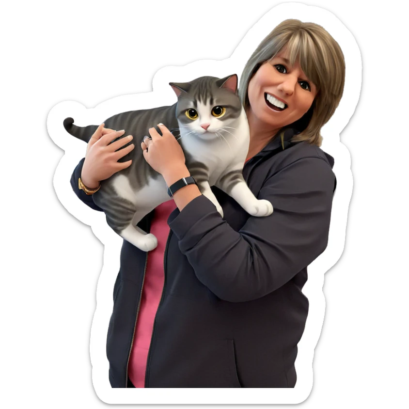 cat lover indoor time sticker