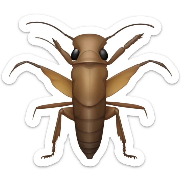 Mole cricket sticker