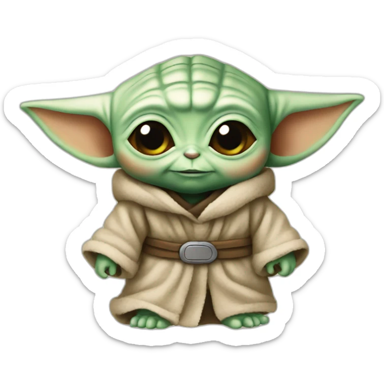 Baby yoda sticker