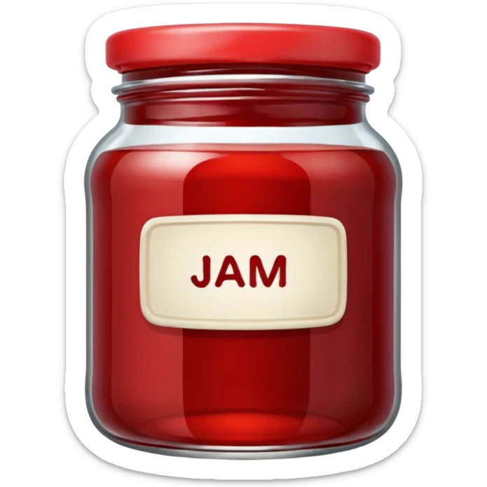 Pot de confiture sticker