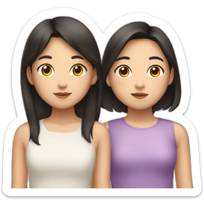 one-east-asian-girl-and-two-filipino-girls sticker