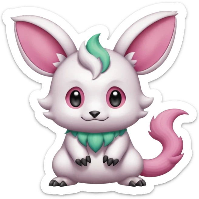 Pancham-Minccino-Petilil-Minun-Fakémon-Digimon-fusion-creature sticker