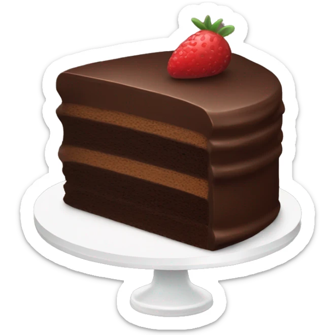 Chocolate cake sticker