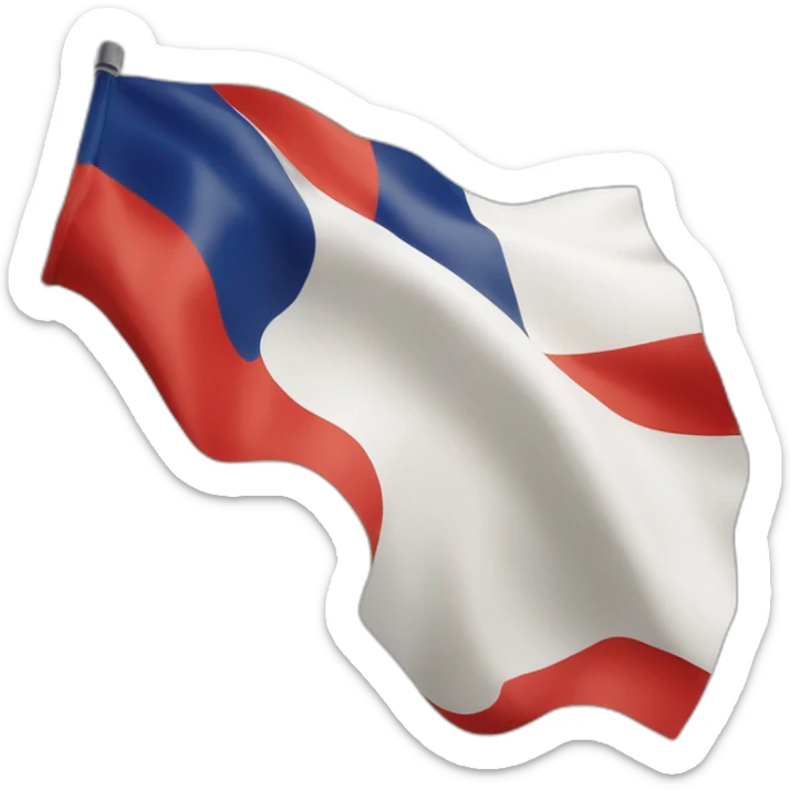 flag of french region Bretagne the gween-ha-du sticker