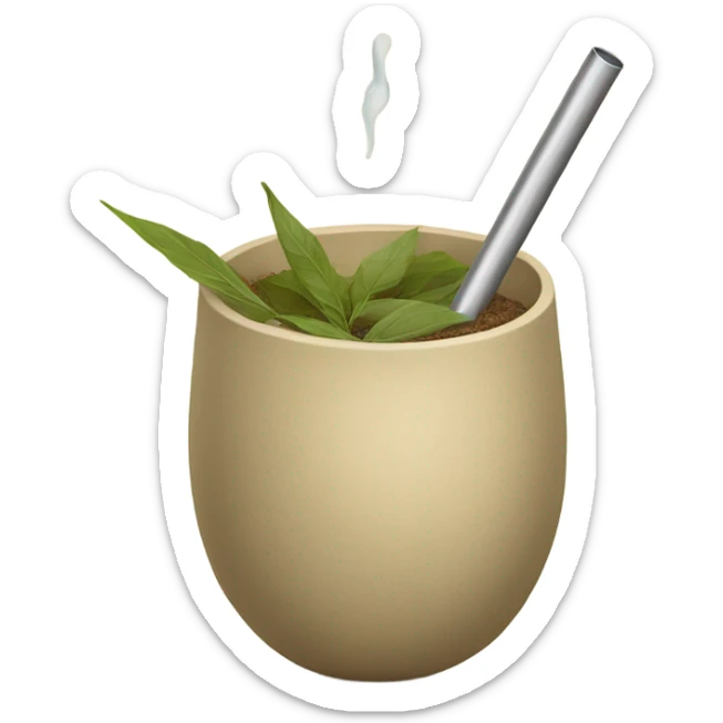 Yerba mate beige🧉 sticker