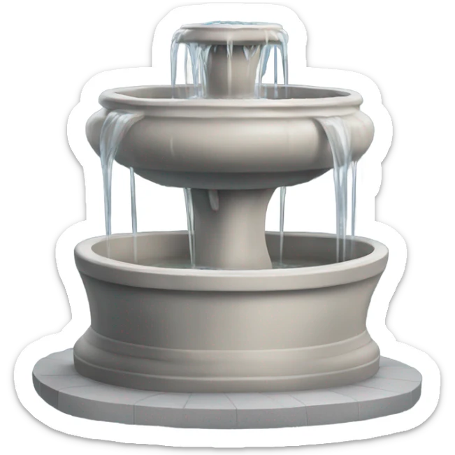 the water fountain in theme song of friends sticker