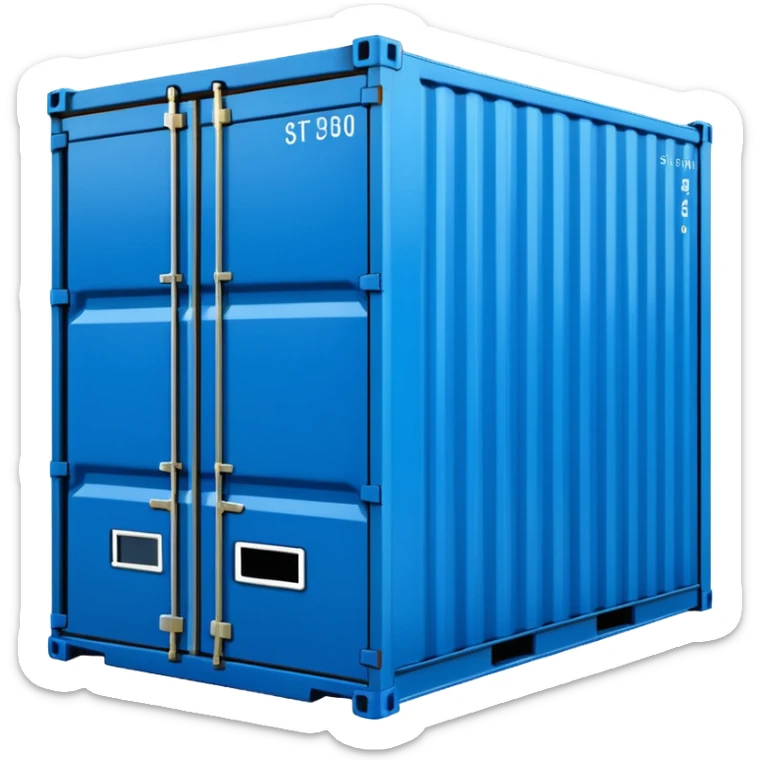 goods Contener emoji which is used for shipment of goods, single contaner sticker