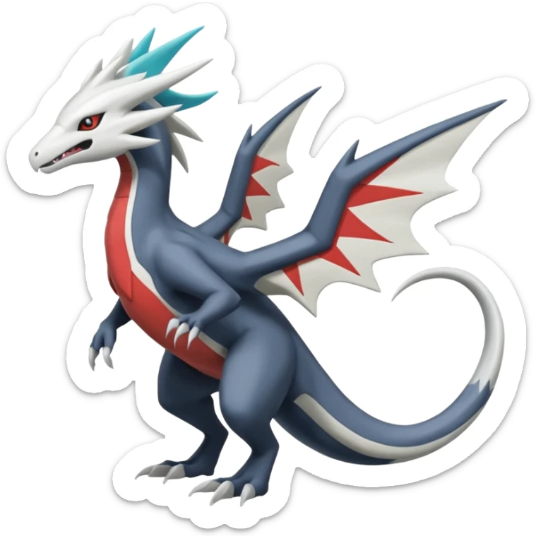 Silvally-Kyurem-Amaura-Latias-Salandit-fusion, full body sticker