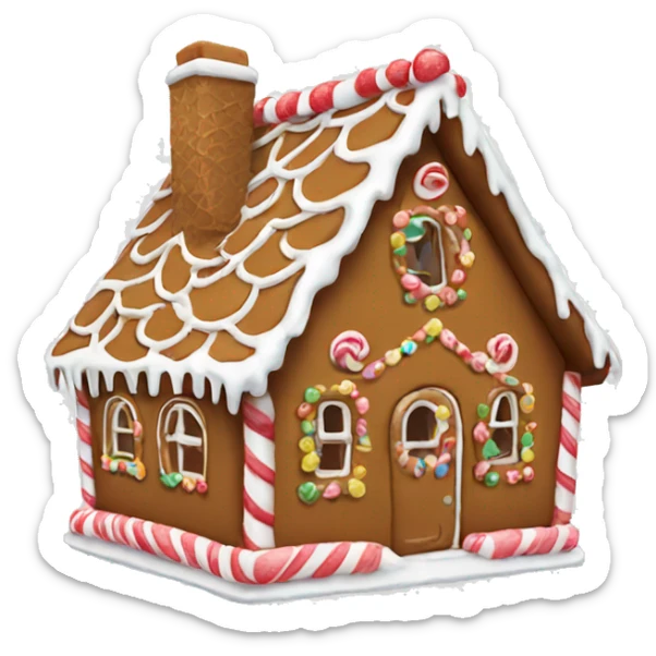 gingerbread house sticker
