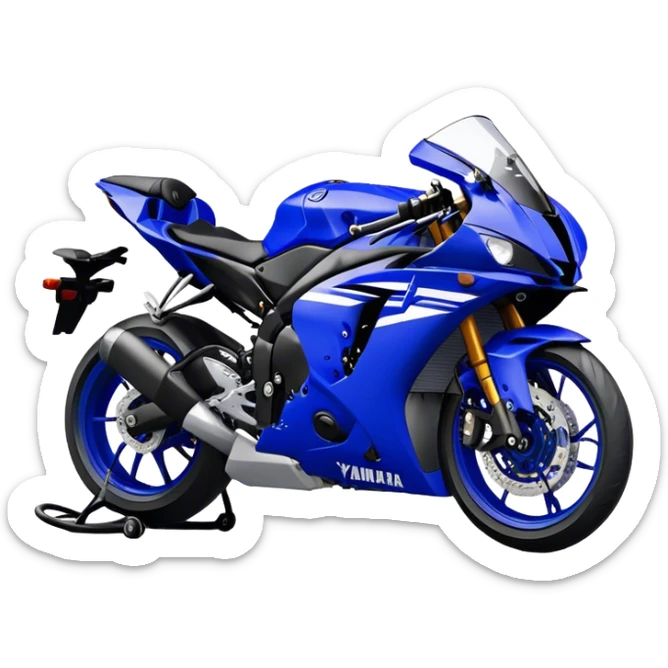 Yamaha YZF (Sportbike) - Yamaha YZF-R1 (Model Year: 2022) (Iconic colour: Blue) sticker