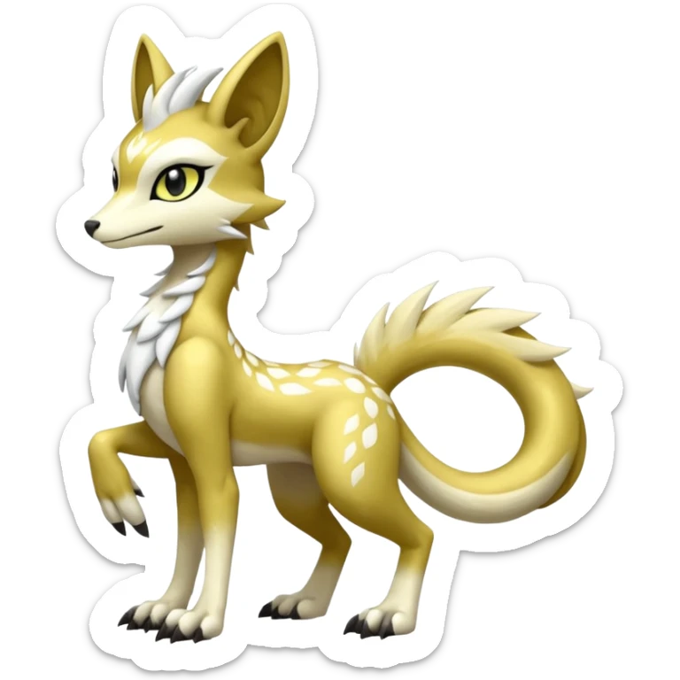 Shiny Furry Anthro Meloetta-Sergal-Protogen-Primagen-Pokémon-Fakémon-creature sticker